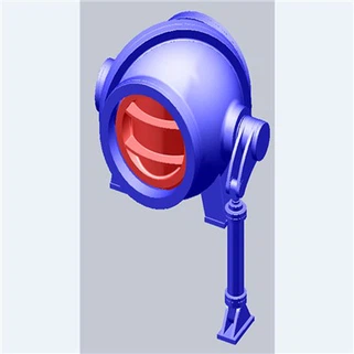 Hydraulický kulový ventil na vstupu vodní turbíny